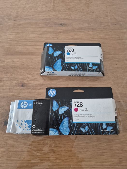 Tinteiros HP 728 130ml originais **NOVOS**