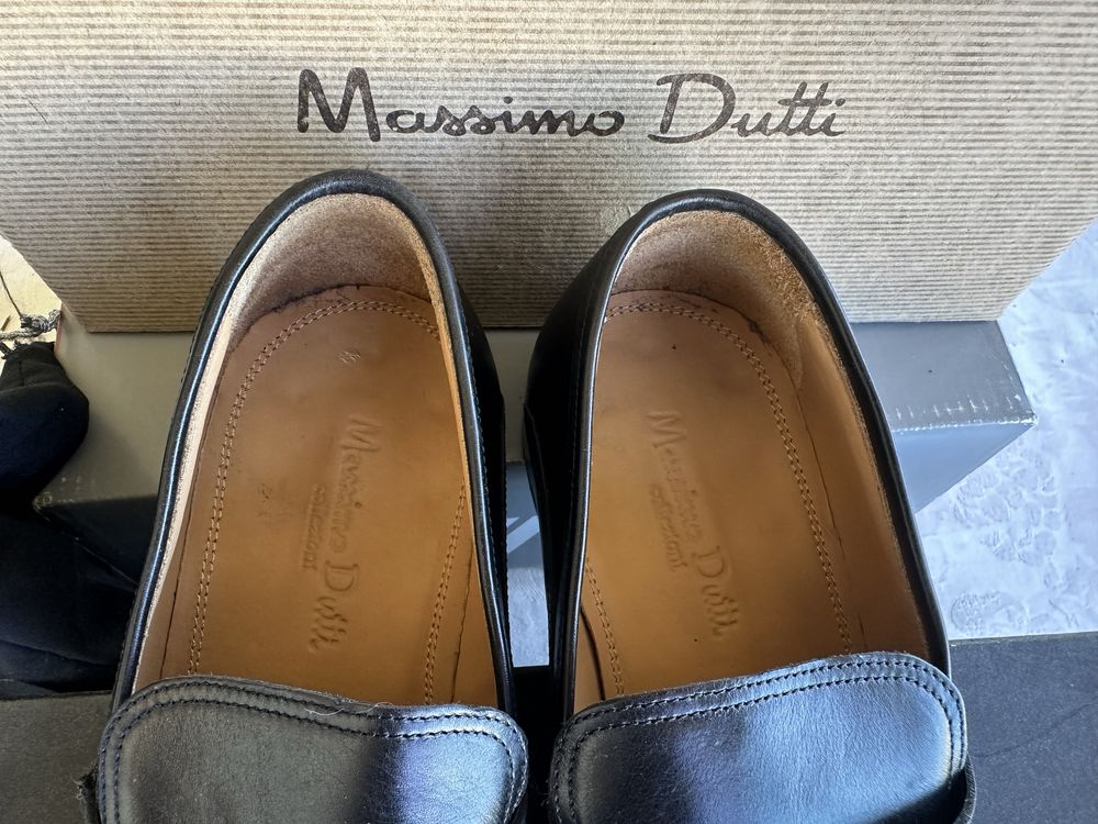 Sapato pele Massimo Dutti