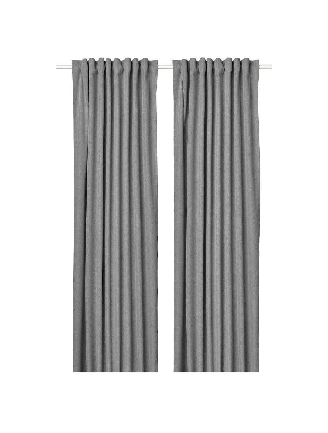 Cortinados opacos cinzentos Rosenmandel IKEA