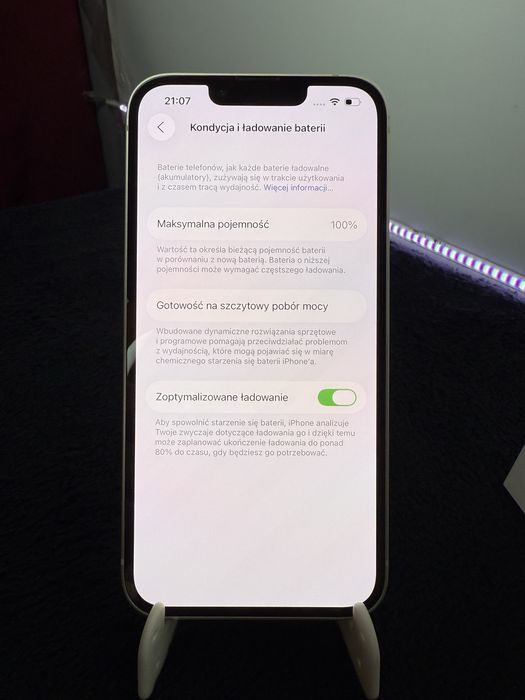 iPhone 13|Starlight|100%|Super Stan|Pełen Zestaw