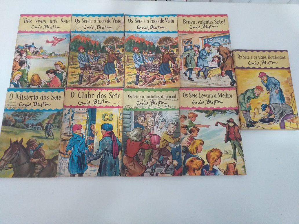 Livros clube dos sete Enid Blyton