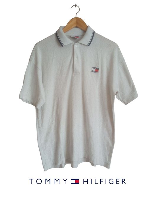 Biała koszulka polo Tommy Hilfiger