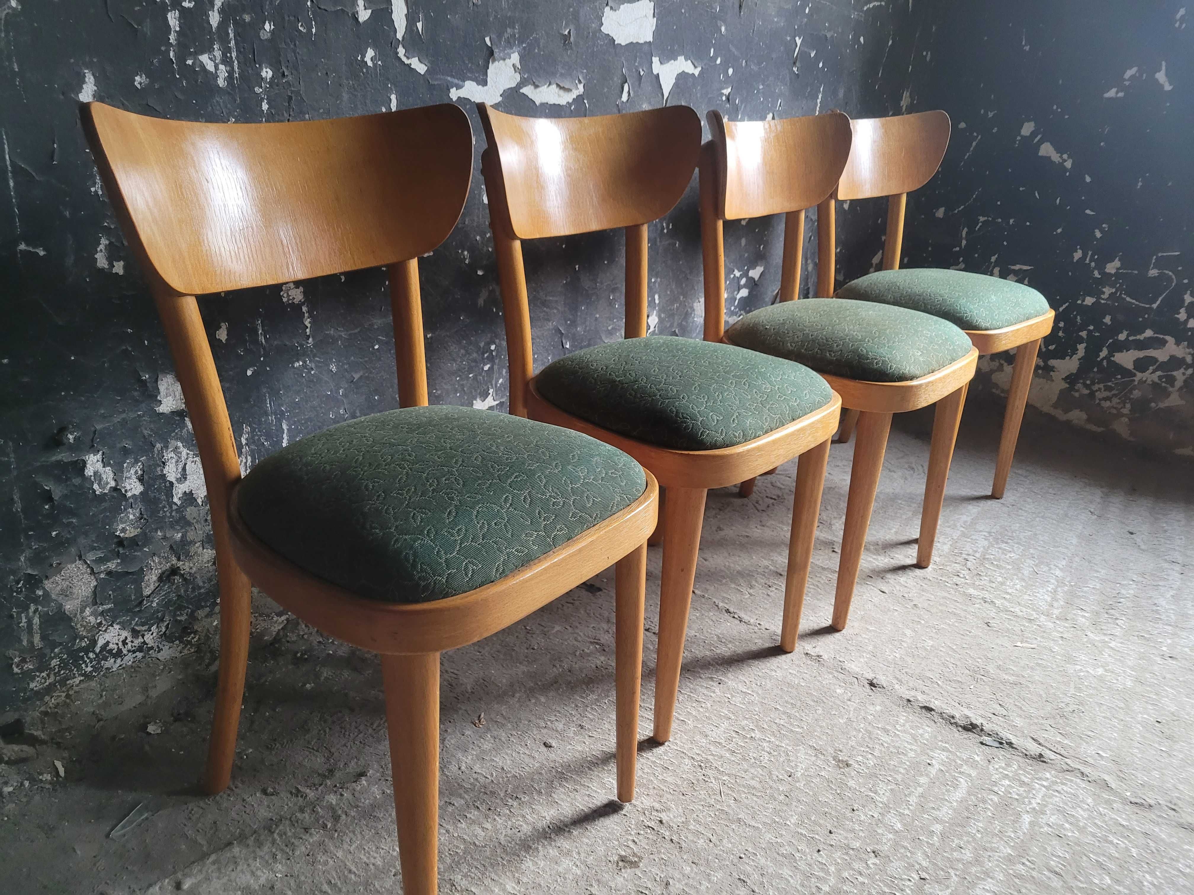 Krzesła Thonet art deco Czechoslowacja vintage retro drewno