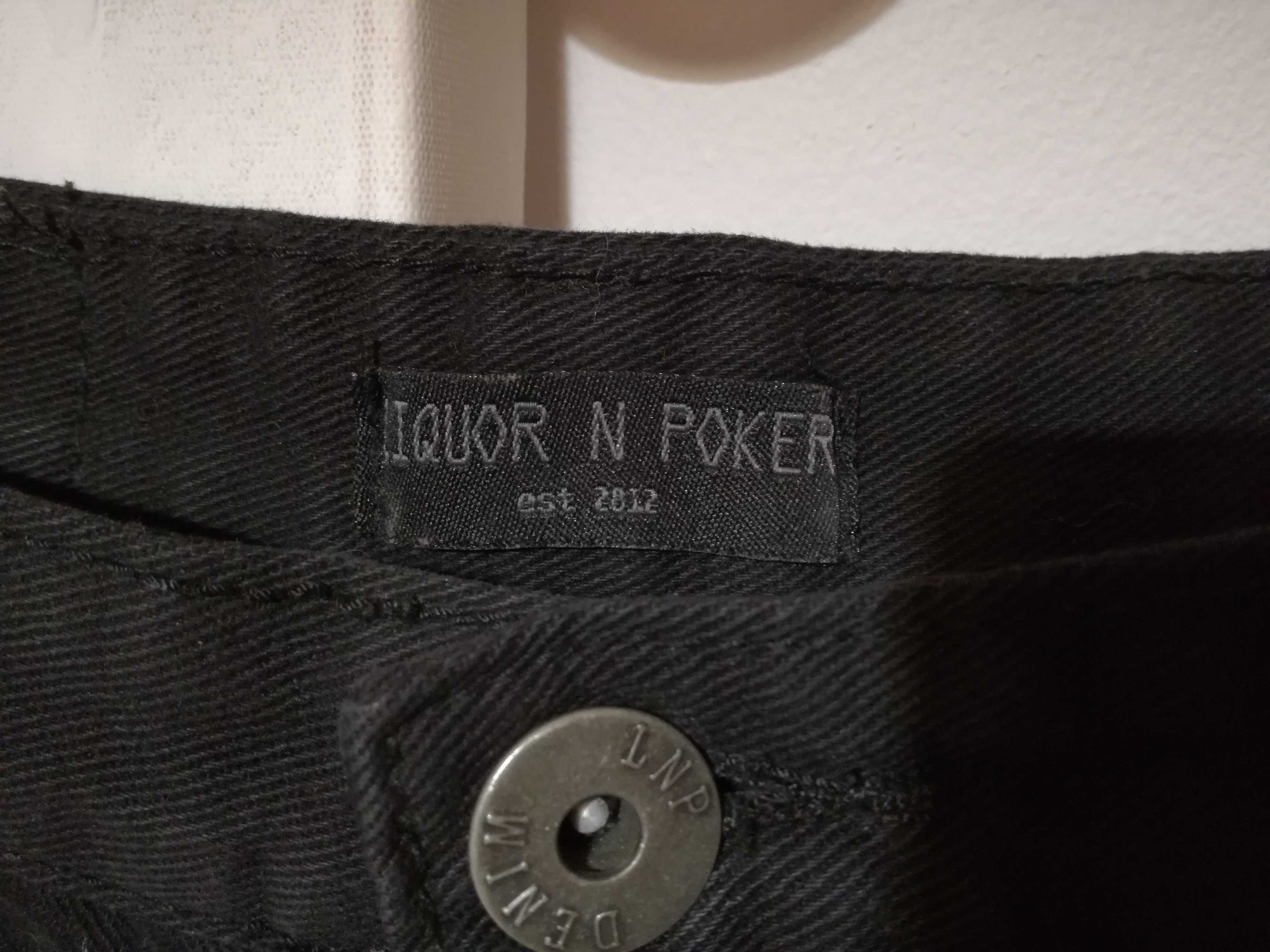 Czarna jeansowa spódniczka Liquor n poker S