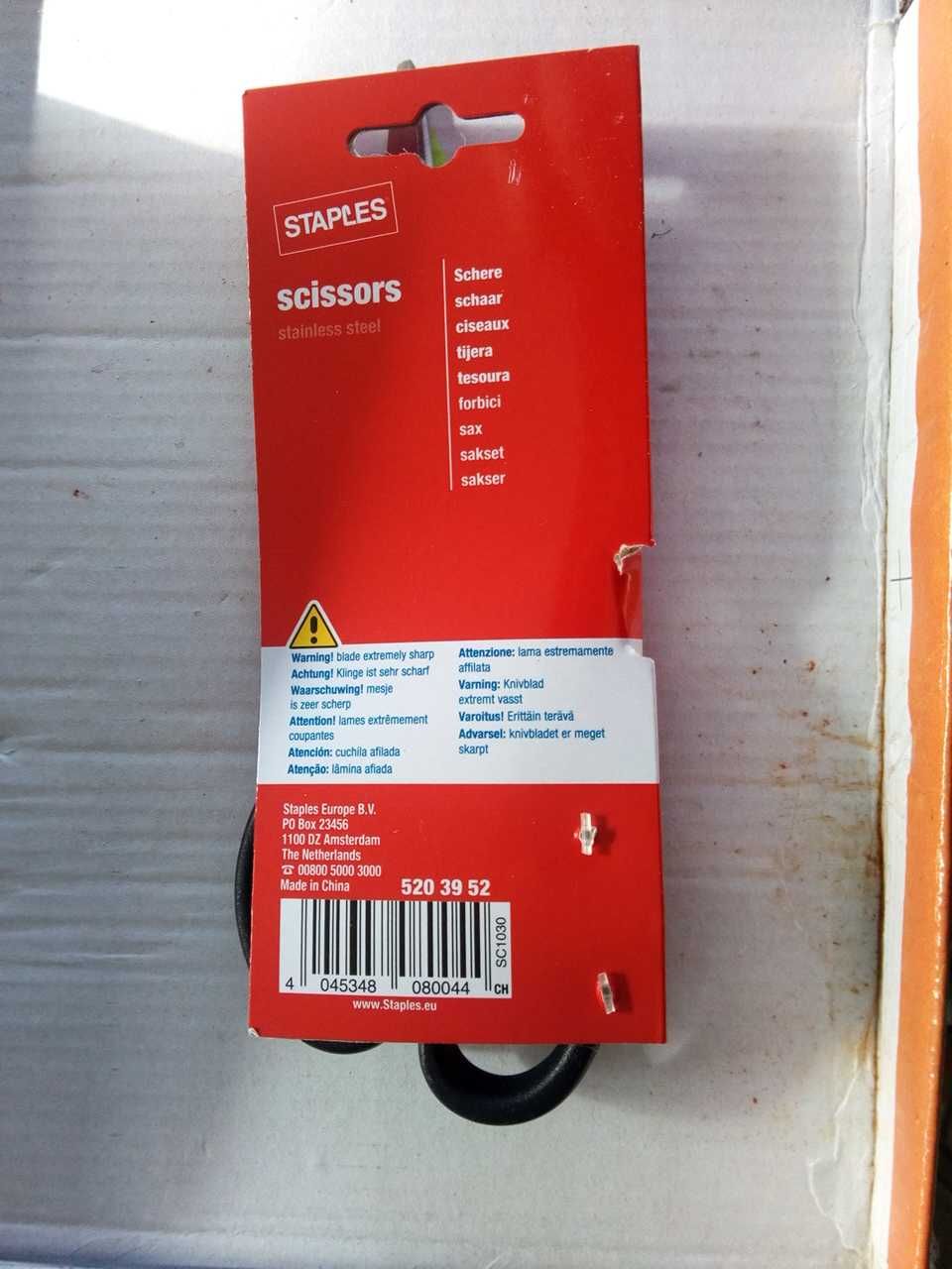 Tesouras em aço inoxidável, NOVAS!