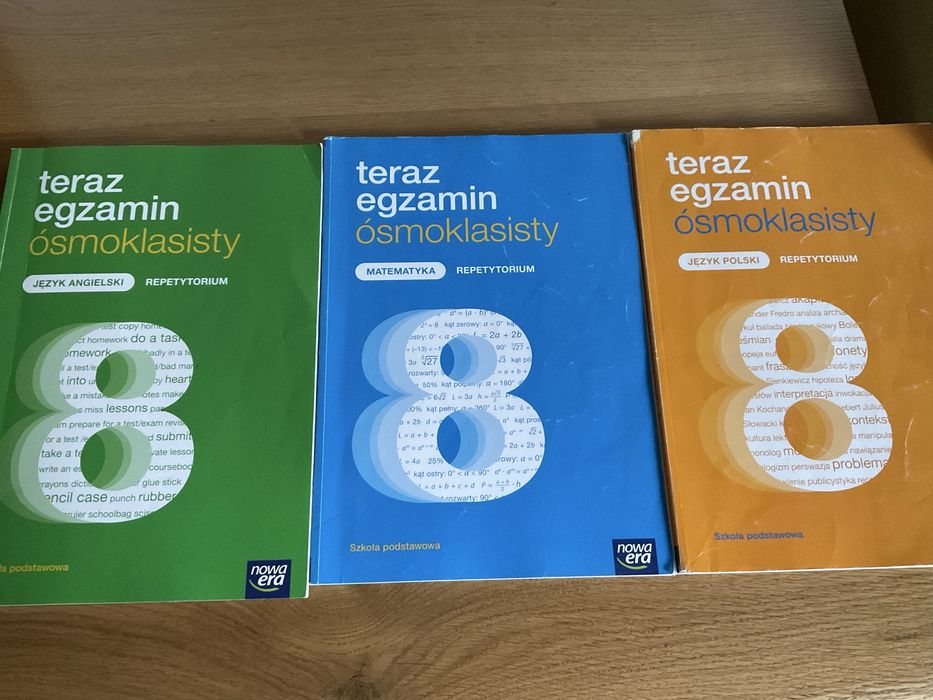 Repetytorium egzamin ósmoklasisty Nowa era polski matematyka angielski