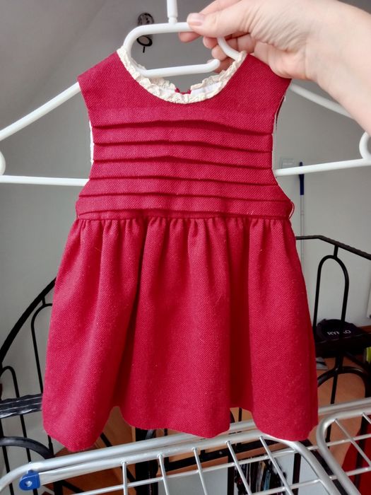 Czerwona sukienka wełniana na święta 68 mayoral