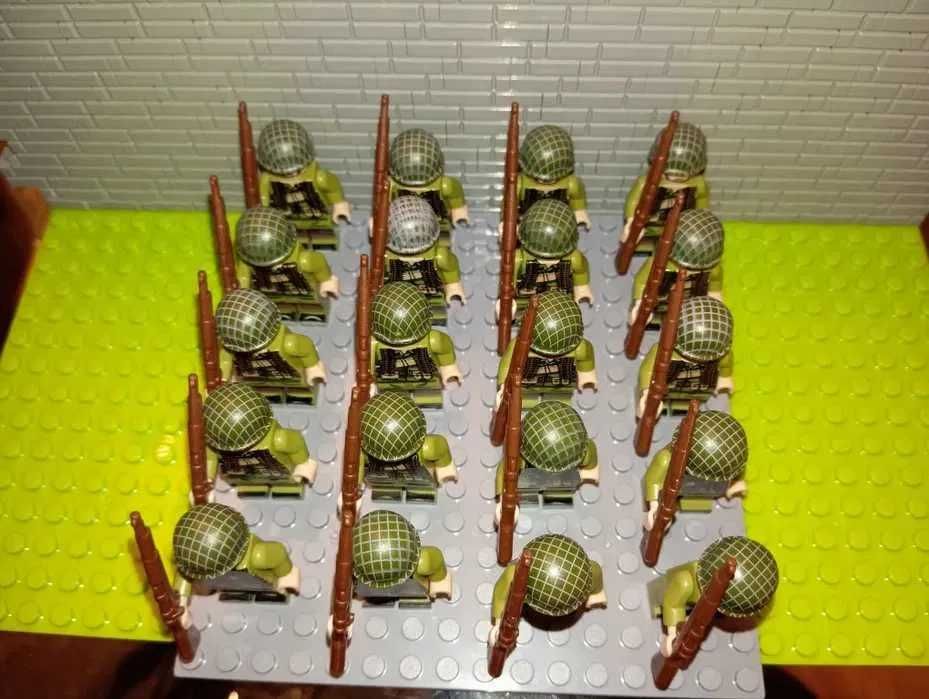 Zestaw 20 Figurek żołnierze Wojna światowa kompatybilne z LEGO Cobi