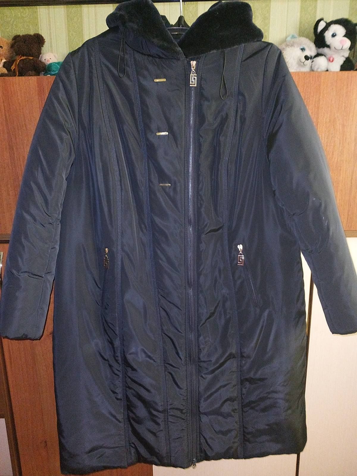 Куртка пальто зимова батал 60 розмір