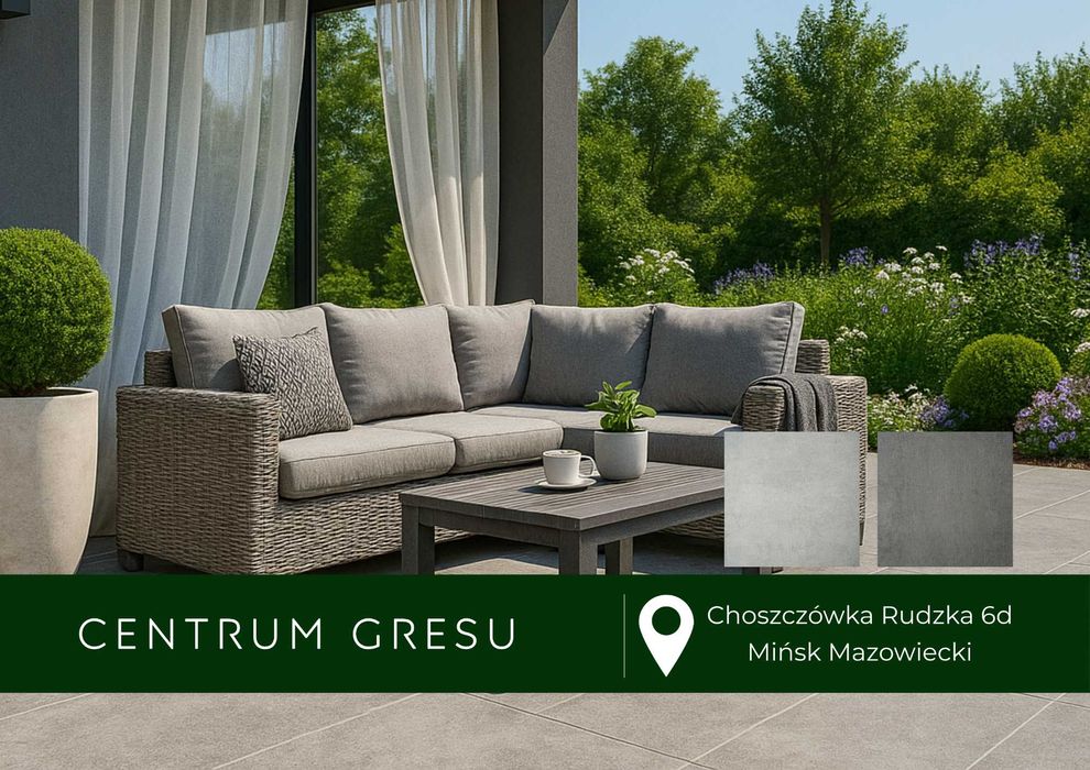 Płyty tarasowe Bruk Bet Keramo Concreto 60x60 2cm Taras Ścieżka Ogród