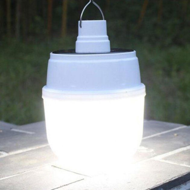 Акумуляторна кемпінгова LED лампа світильник JD-2022 із сонячною панел