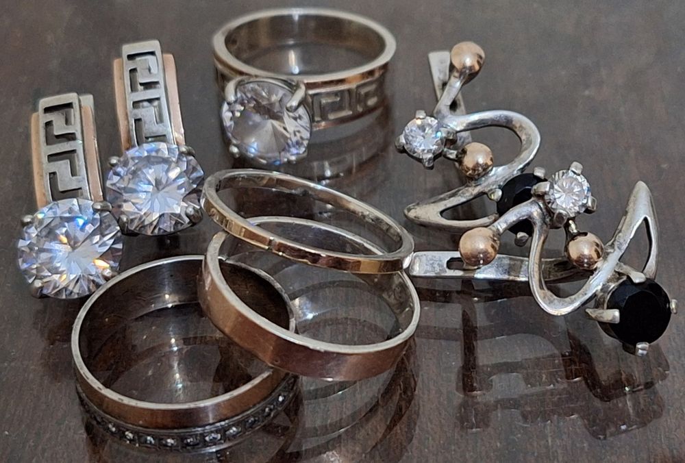 Срібло 925 проби з золотом