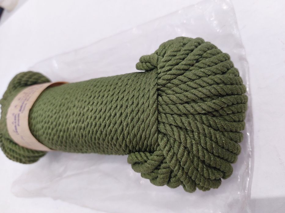 Sznur sznurek dekoracyjny 'pasanil' 1969r ciemna zieleń