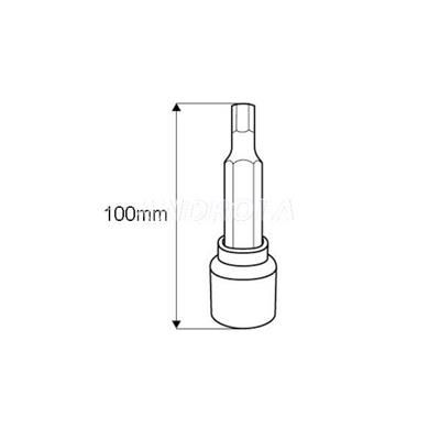 Końcówki Hex Imbus 1/2 H4-H17 100mm 9szt NEO