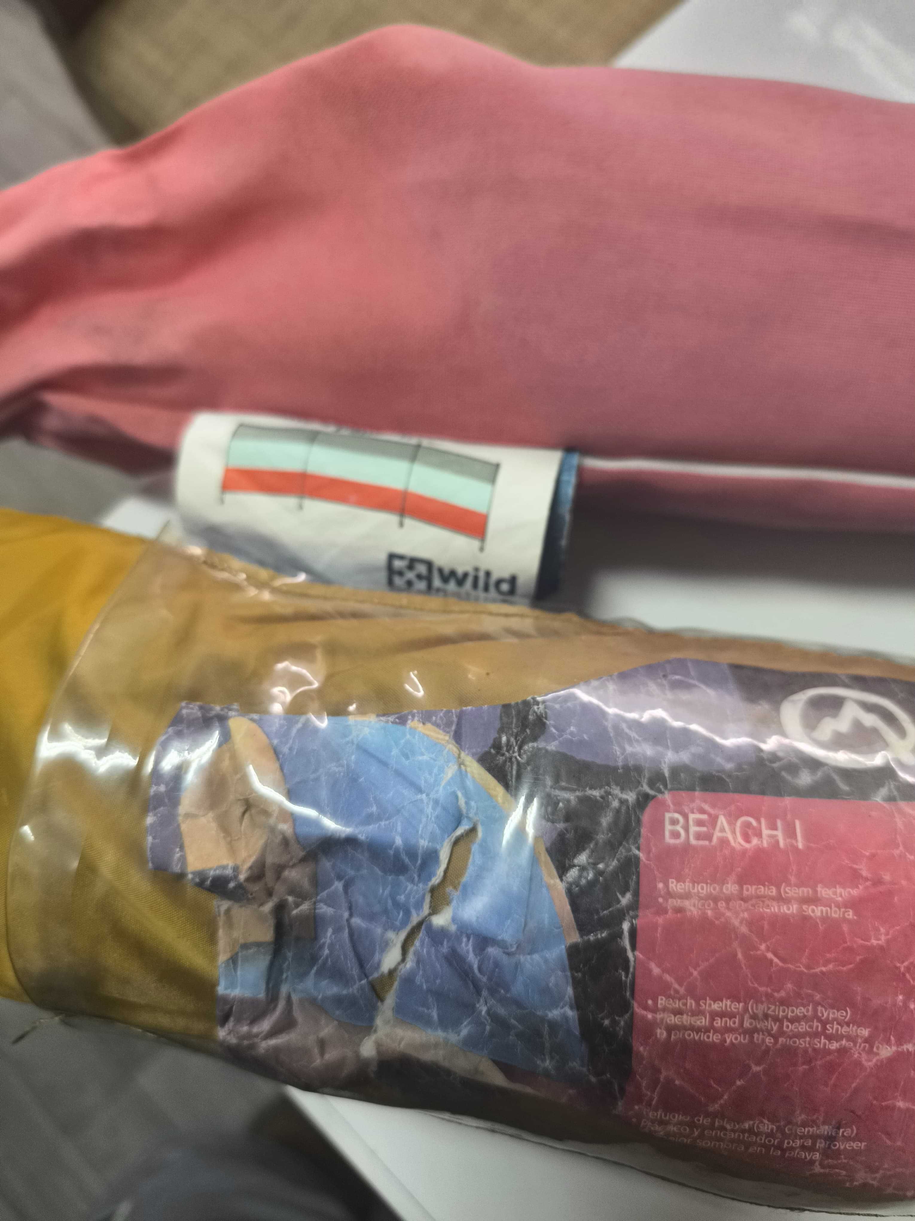 Tenda de Praia + Pára vento de 4 Paus