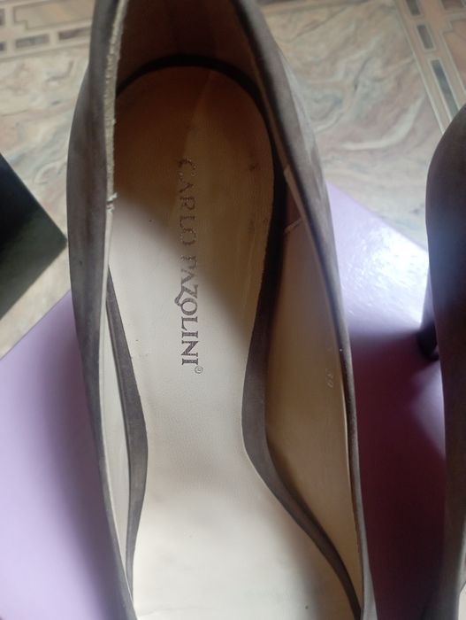 Босоніжки туфлі с відкритим пальчиком 39 шкіра, Carlo Pazolini, кожа