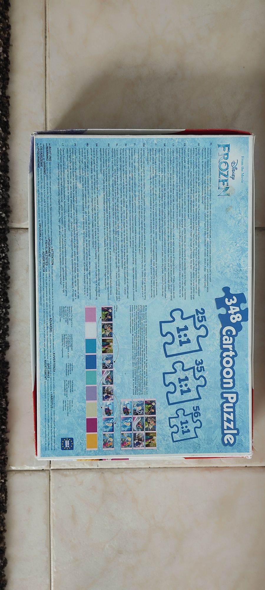 9 Puzzles da Frozen - 348 peças