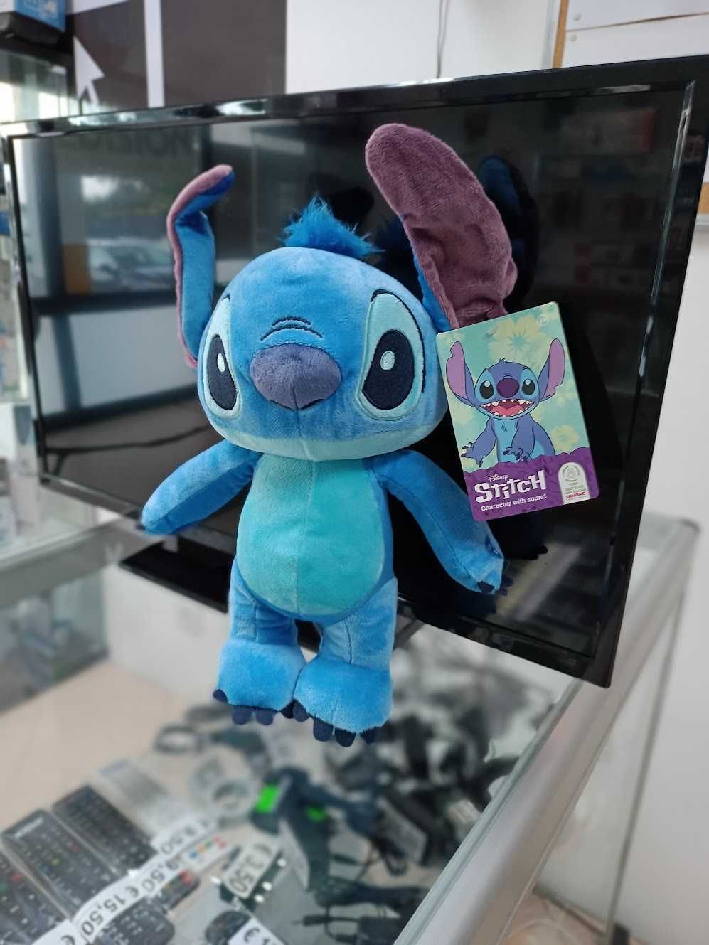 PROMO:Peluche Stitch de pé c/som 30cm