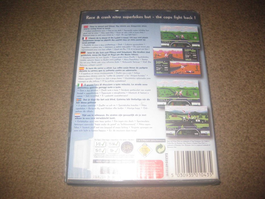 Jogo "Road Rash II" para Sega Mega Drive