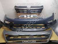 Спойлер губа передняя накладка решетка нижняя бампер Tiguan