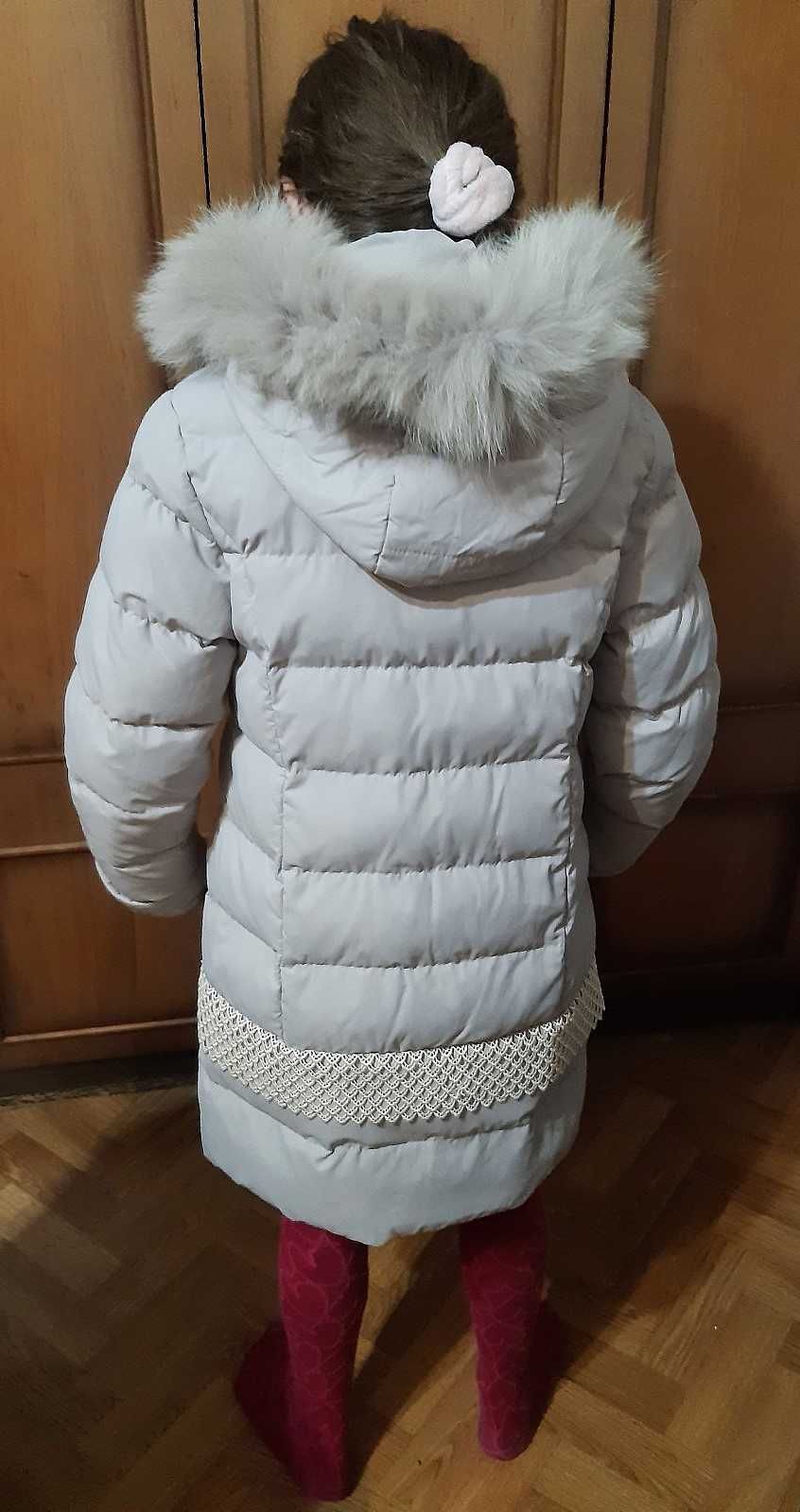 Пальто куртка зимове на дівчинку (біопух) на зріст 135-145