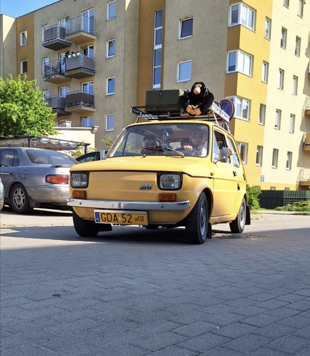 Fiat 126p, maluch, zabytek, 1986 rok, FSM - Bielsko Biała