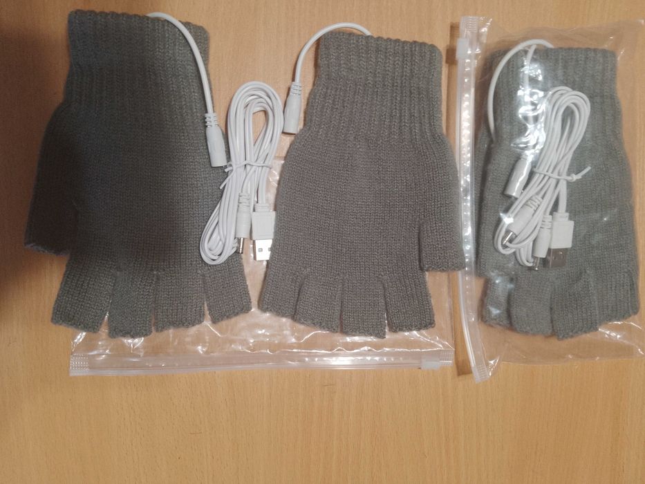 Рукавиці з електропідігрівом через USB від PowerBank