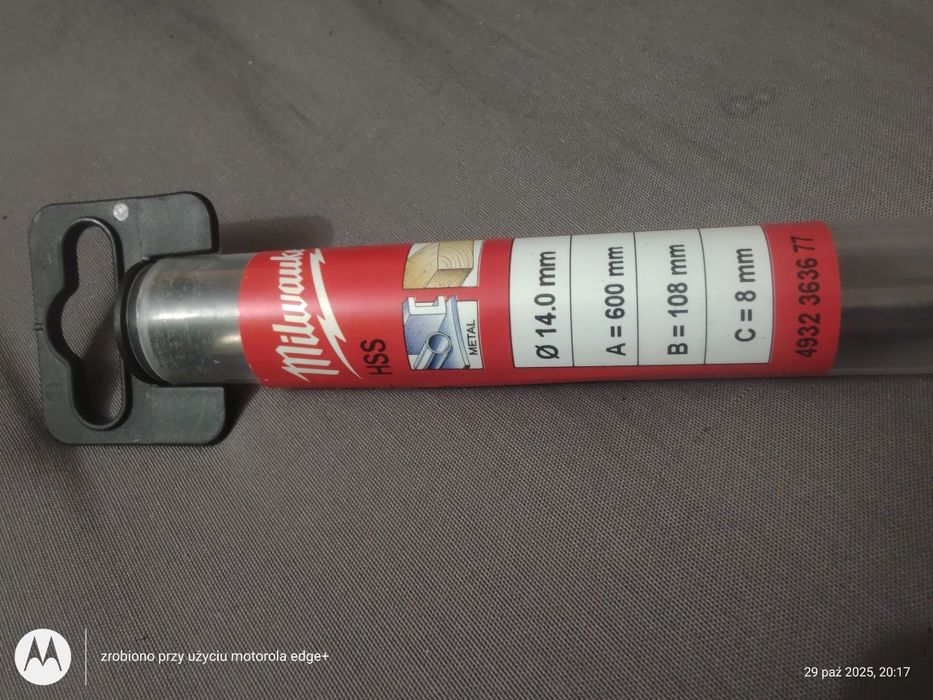 Wiertła Milwaukee 14mm, długość 600mm