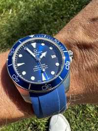 Gumowy pasek do zegarka rozstaw 19mm niebieski nowy