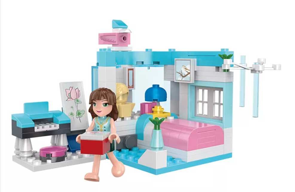 Конструктор Cogo Girls Модний дім 3061, скринька 4 в 1  доповнює Lego