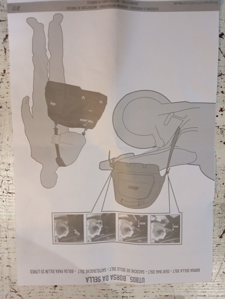 Mala de banco Givi de 35l nova