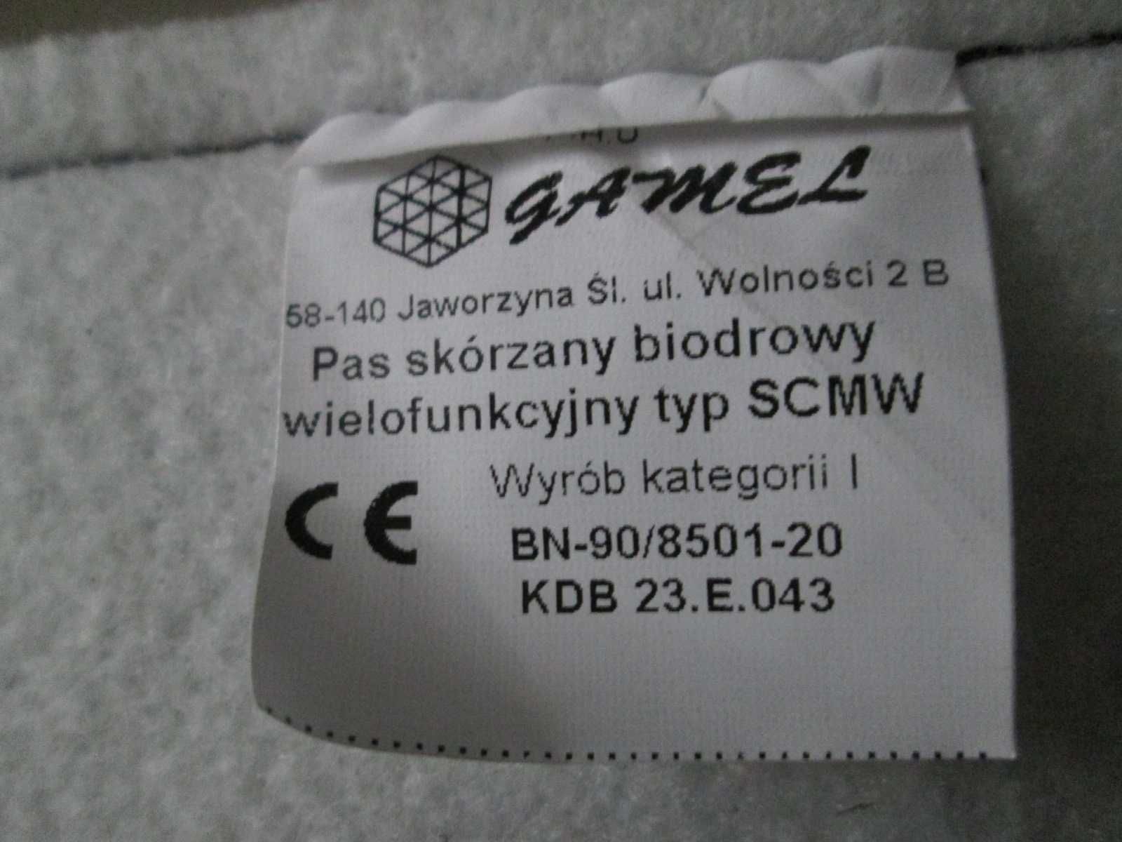 Inny
Pas biodrowy wielofunkcyjny typ SCM skórzany  skóra/filc
