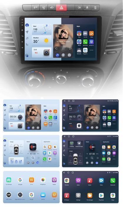 Radio 2-DIN CarPlay Android do Iveco Daily 2014 - 2021, 1GB, 32GB