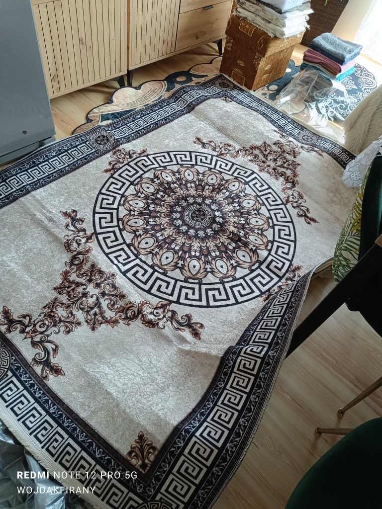 Dywan beż Versace 160*230 antypoślizgowy