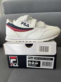 Fila Sneakersy Orbit Velcro Low Kids białe basic r.33