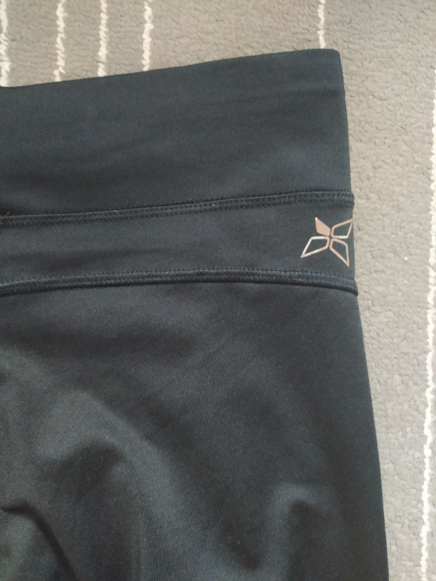 Legginsy długie czarne jak nowe Crivit
