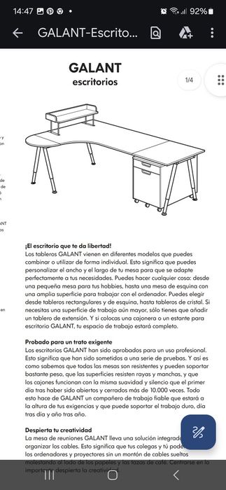 2 Tábuas extensão semicirculares - Gama GALANT