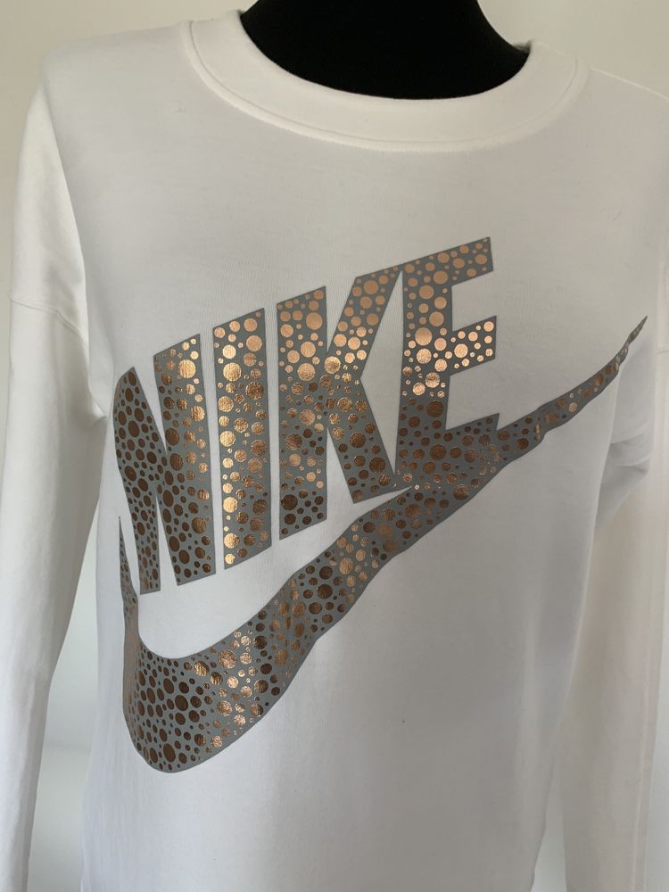 Nike biała bluza tunika sukienka rozmiar S