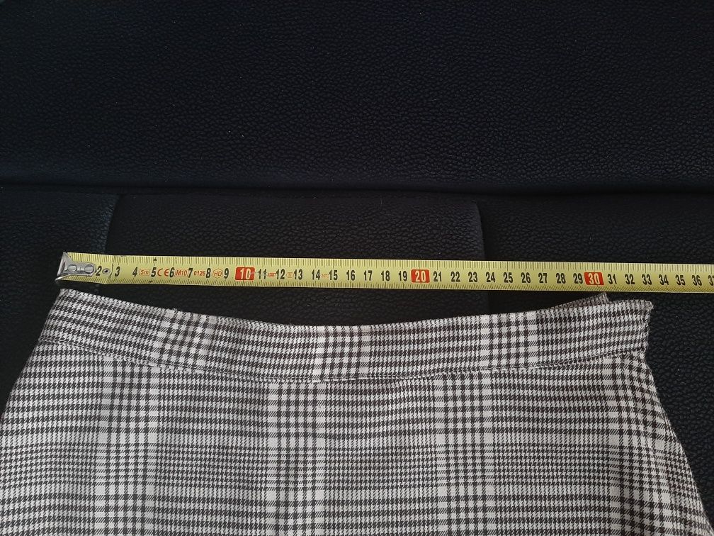 158 plisowana spódnica spodniczka w kratę h&m
