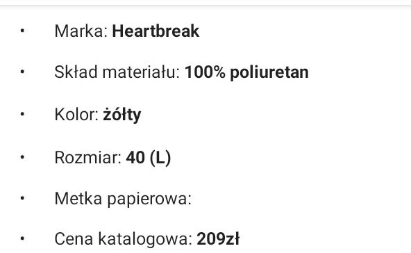 Sukienka damska imitacja skóry marka  HEARTBREAK rozm.L