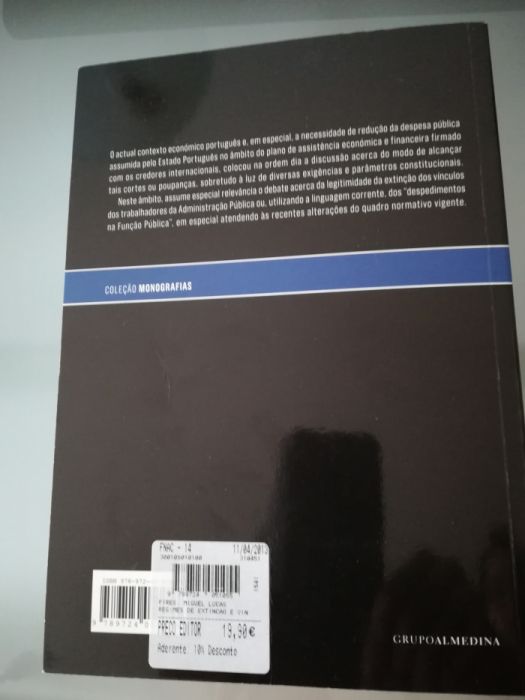 Livro Regimes Vinculação e Extinção AP - Miguel Lucas Pires