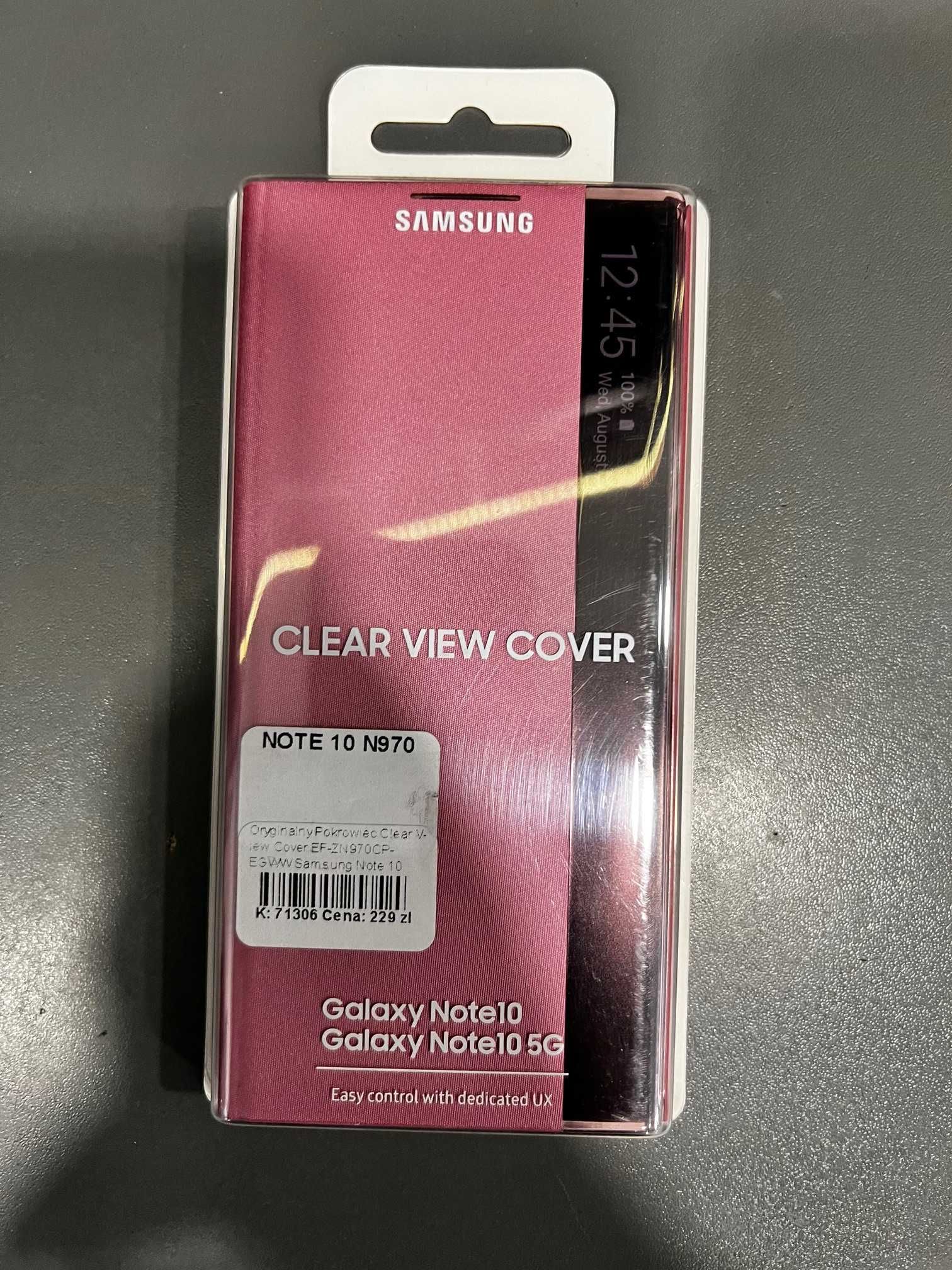 Oryginalne Etui Clear View Cover Samsung Note 10 SM-N970