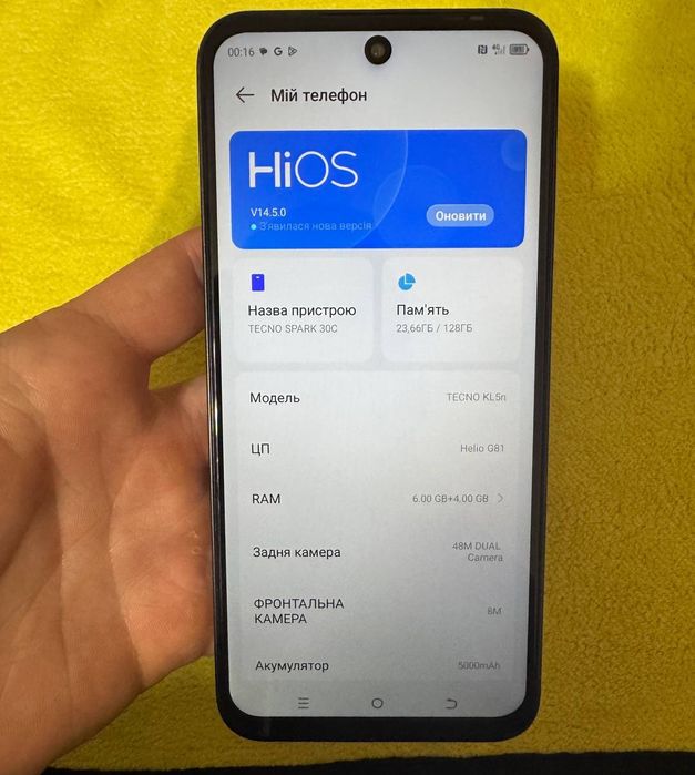 Tecno Spark 30c 128gb 6/128 gb стан нового