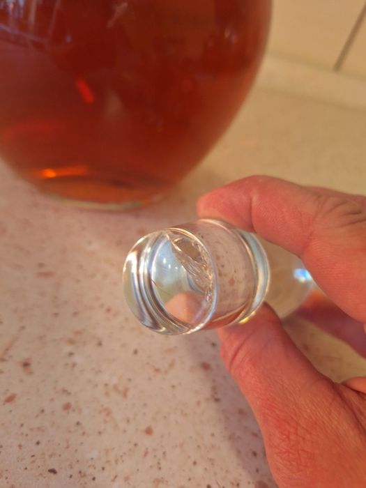 Karafka szklana ciężka