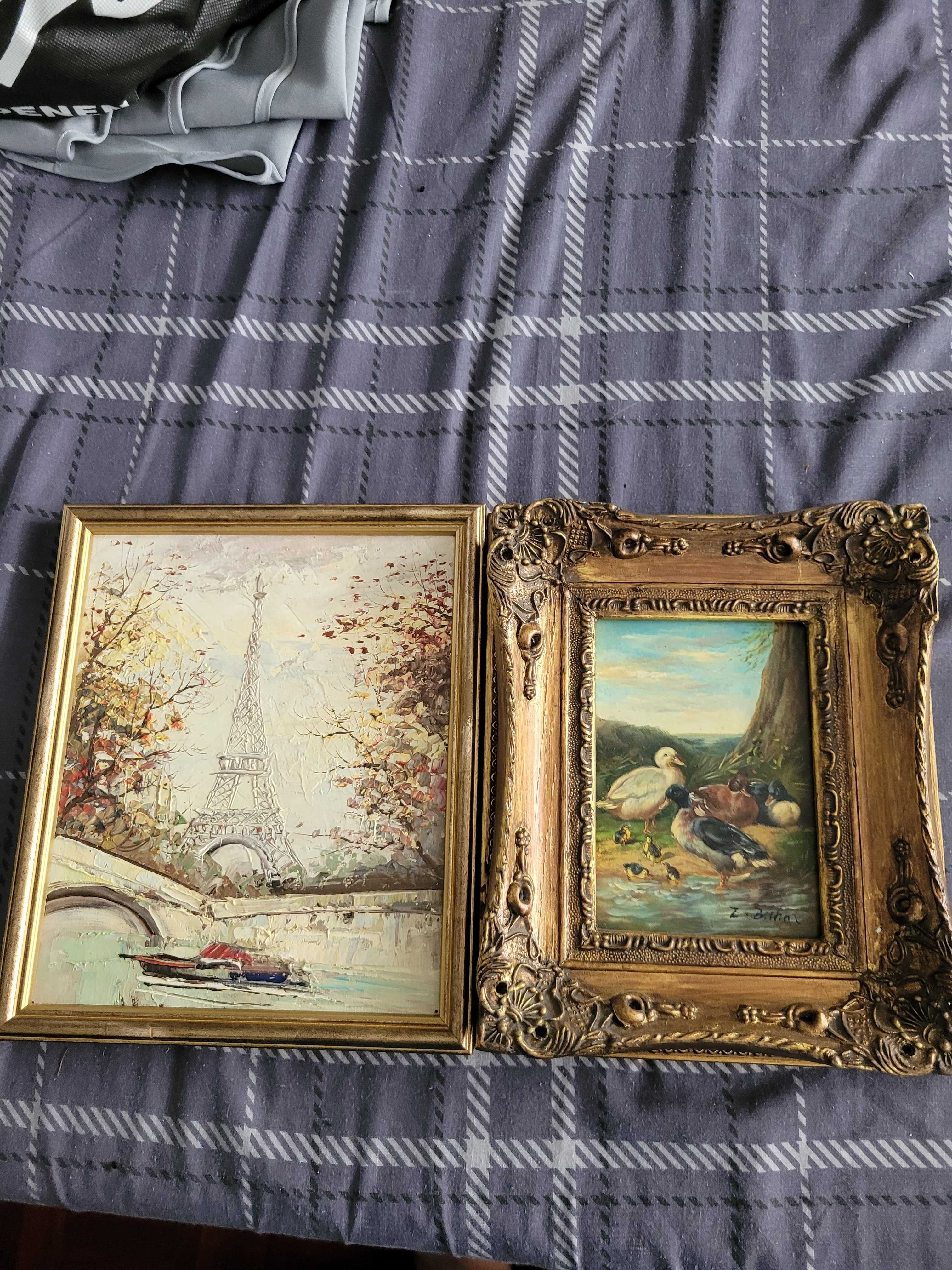 2 bonitos quadros a olieo estão em muito bom estado