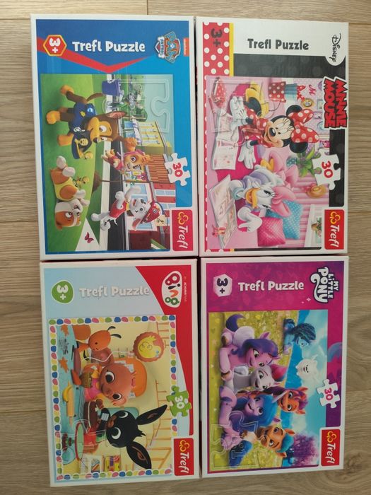 Puzzle Trefl 30 elementów, 4 szt.