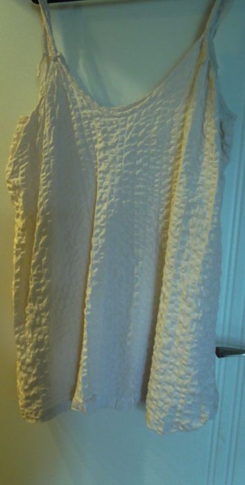 Dwie Nocne Koszulki na ramiączkach Biała i Pomarańcz niegniotące 42/44