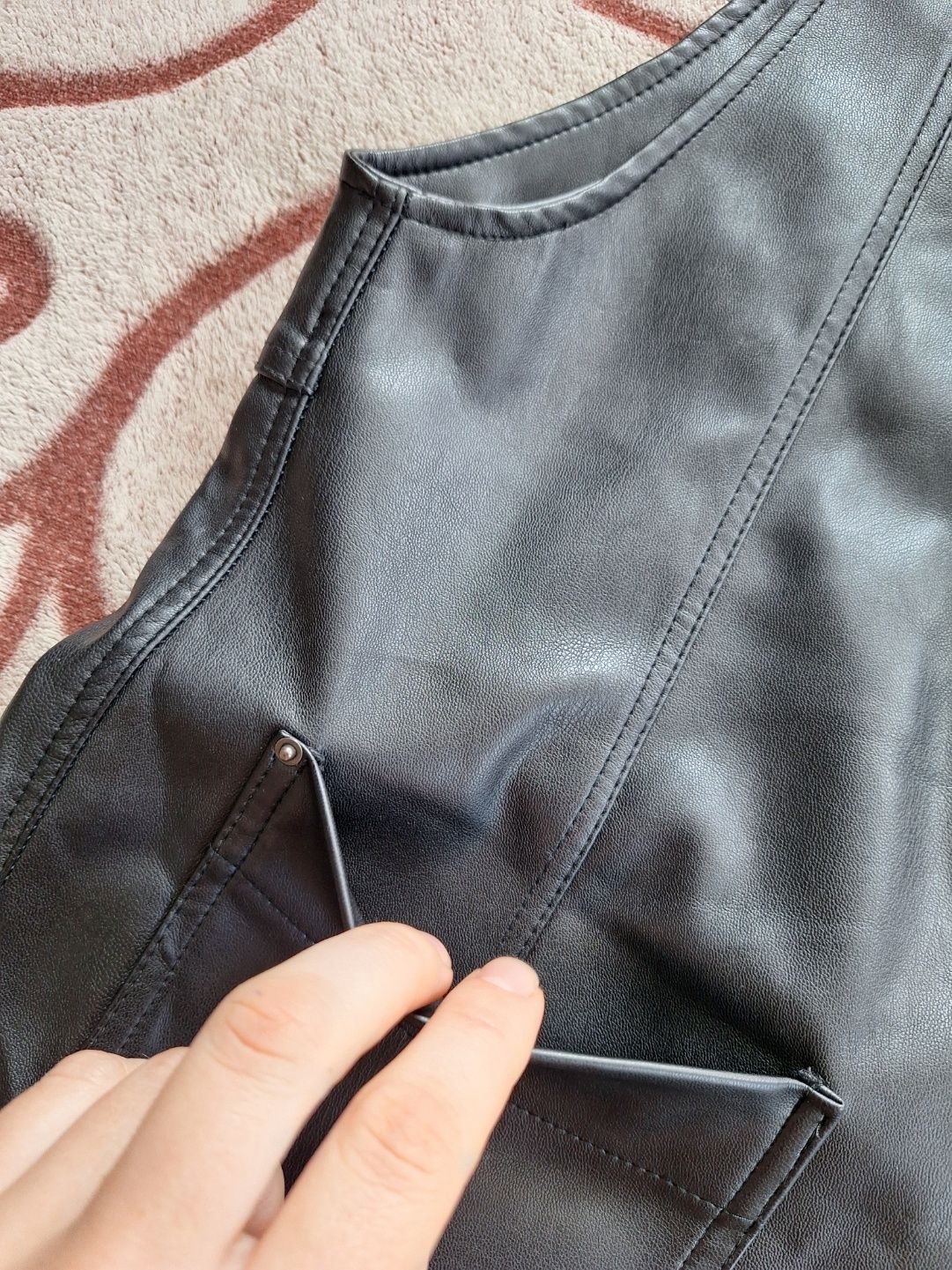 Комбинезон Zara Зара кожзам М