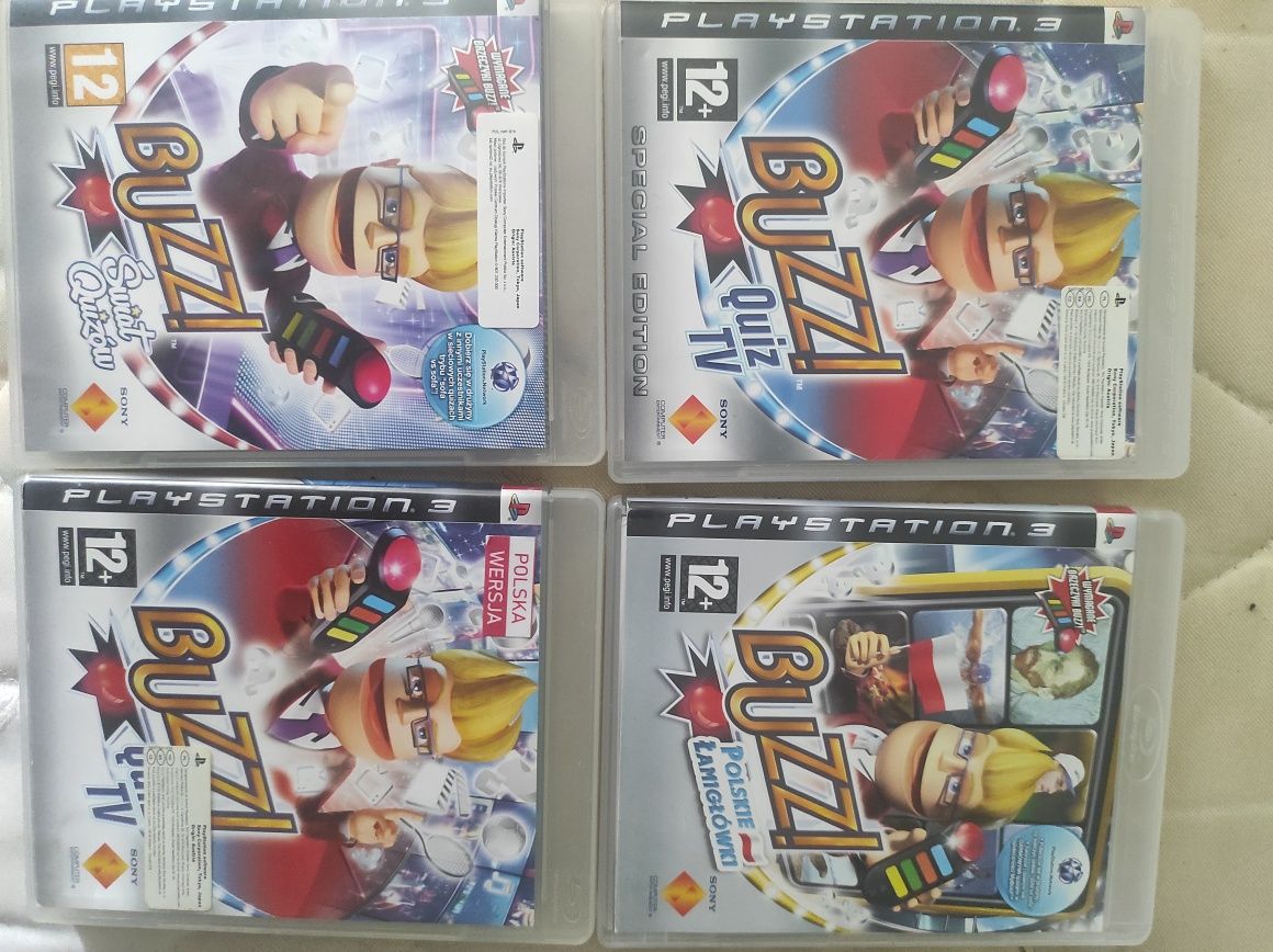 Zestaw Buzz buzzery 4szt + gra