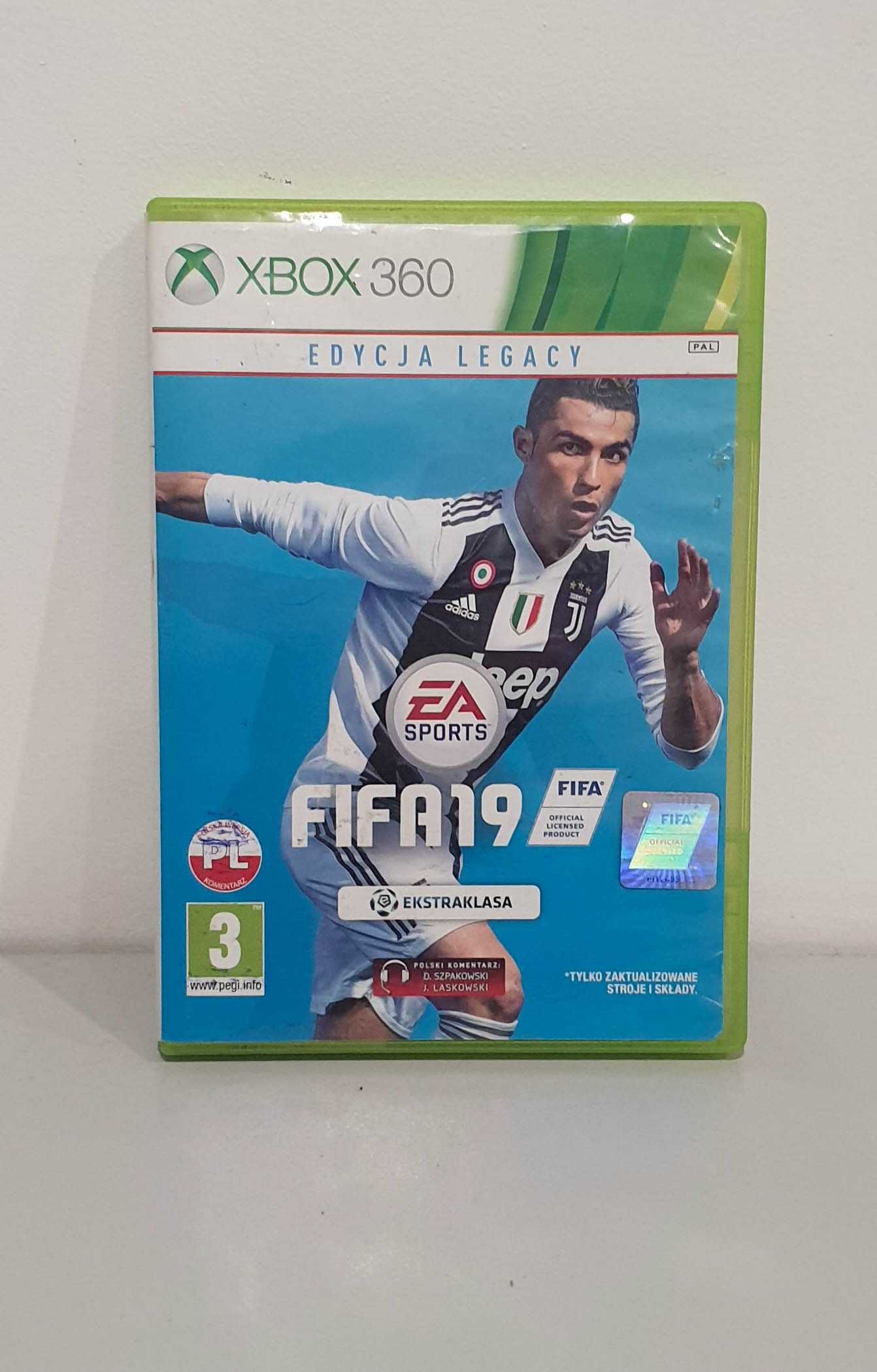 Gra Fifa 19 Xbox 360 2xPL stan Bardzo Dobry